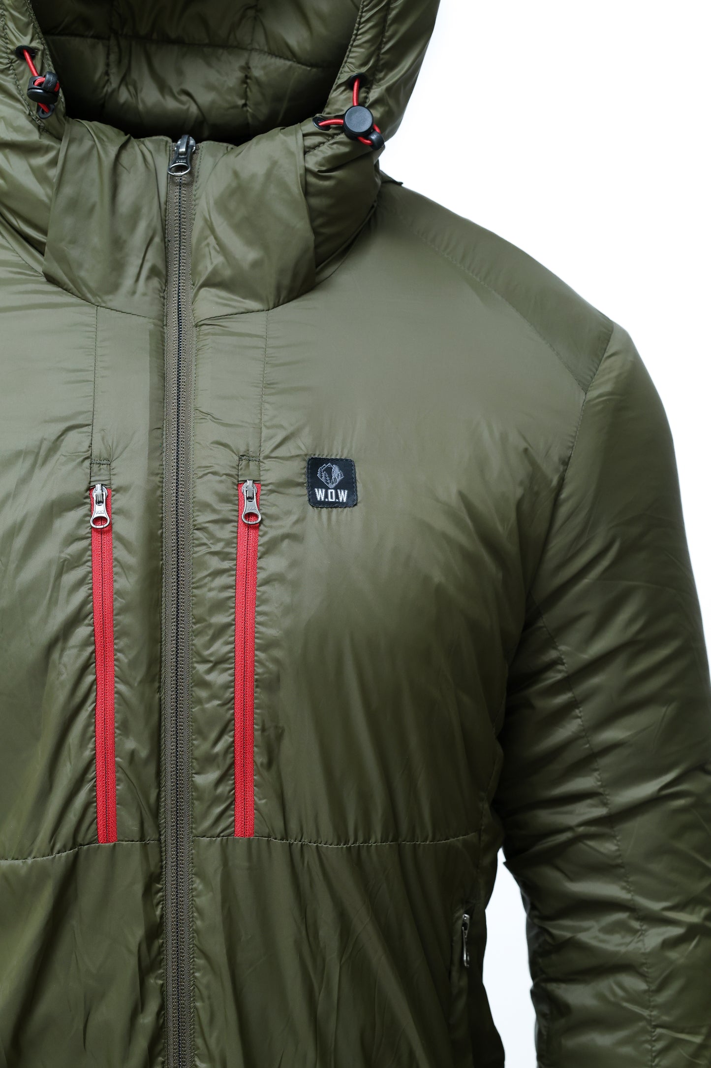 Waterproof Winter Jacket for Men – Shining Cell Jacket with Red Zip