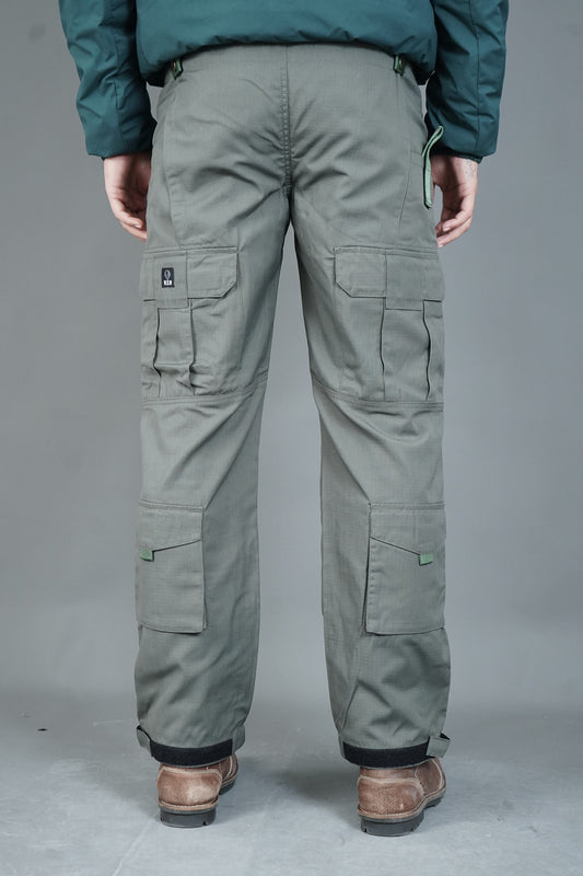 Tactical cargo adjustable waist bottom 15 spacious pockets(D-Olive)