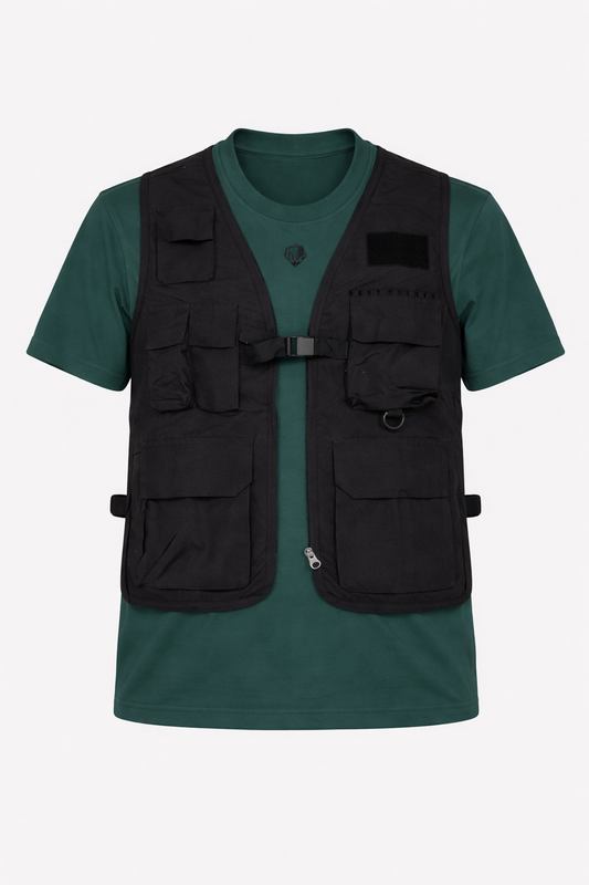 Tactical Utility Attached Vest T-Shir T1