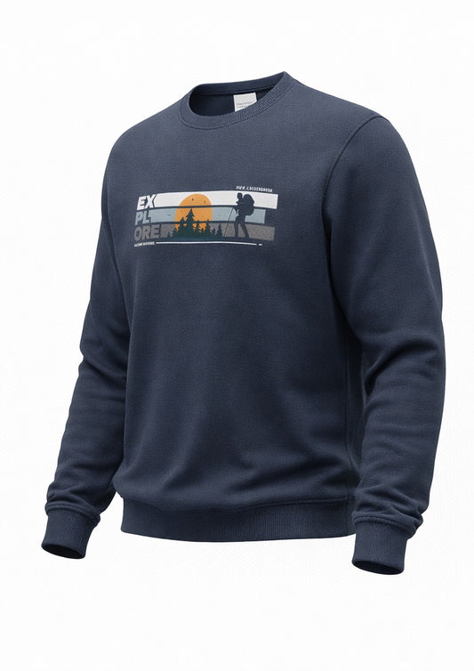 “Explore” Cotton Sweatshirt – Warm, Soft & Comfortable