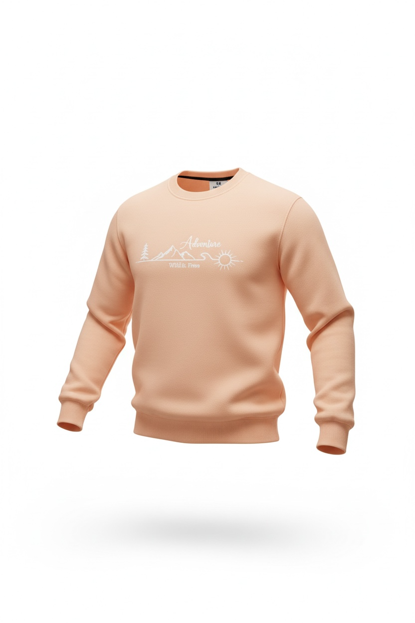 “adventure” Cotton Sweatshirt – Warm, Soft & Comfortable