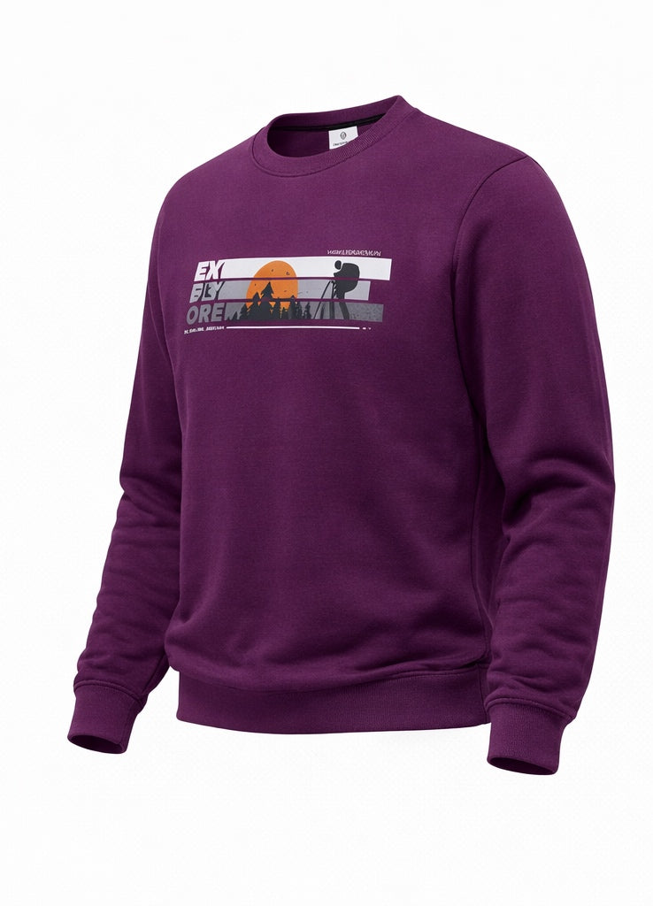 “Explore” Cotton Sweatshirt – Warm, Soft & Comfortable