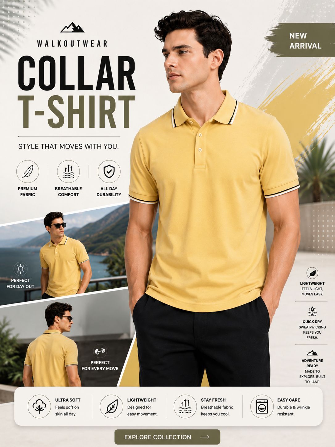 Outdoor Collar T-Shirt