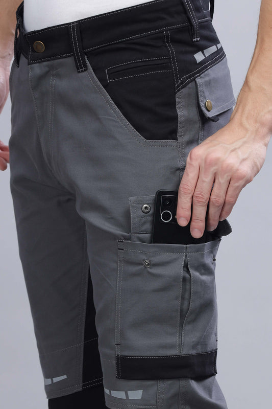 2.0 Premium Soldier-Wear Multi-Pocket Cargo (Grey-Black)