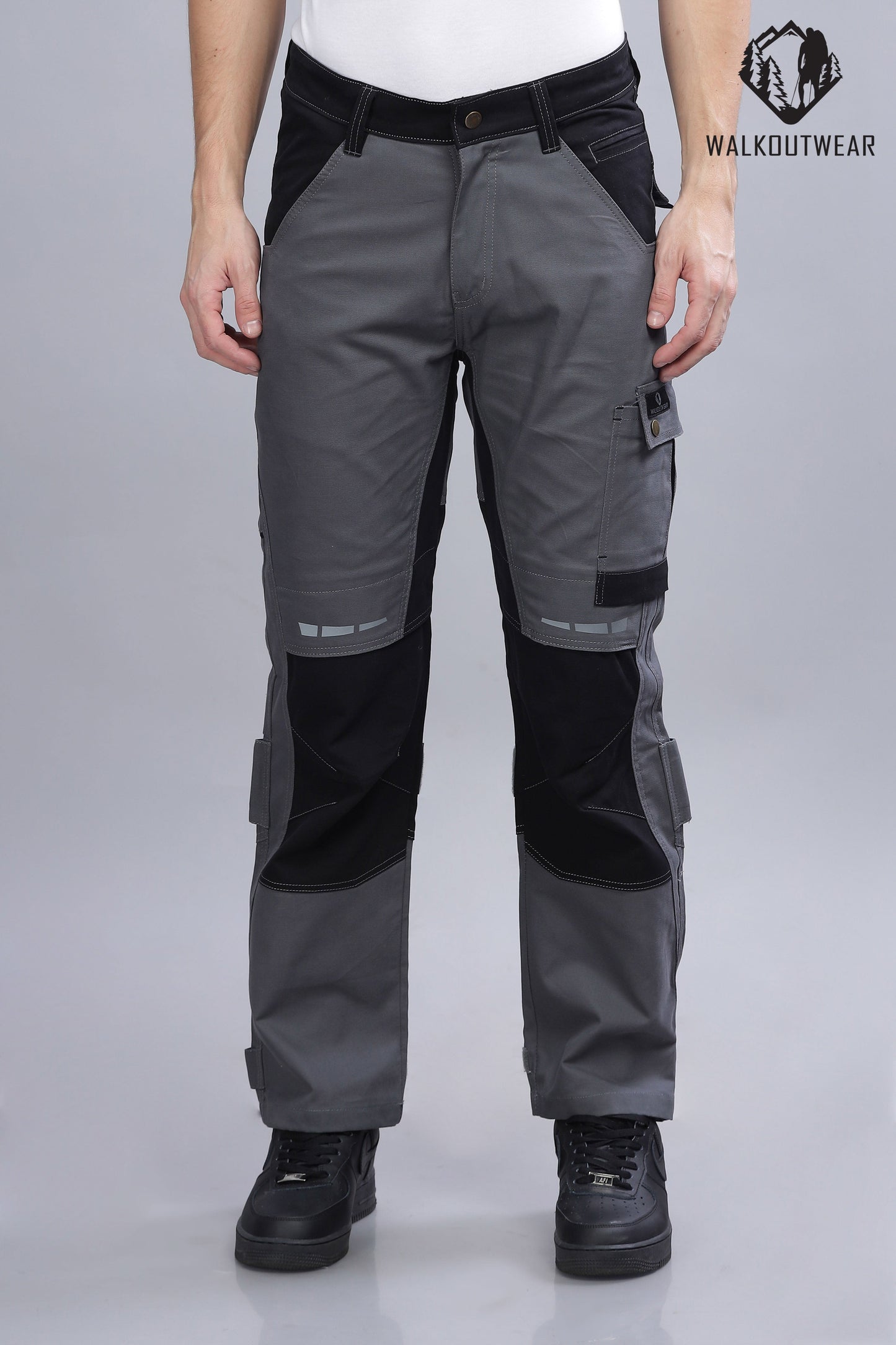 2.0 Premium Soldier-Wear Multi-Pocket Cargo (Grey-Black)