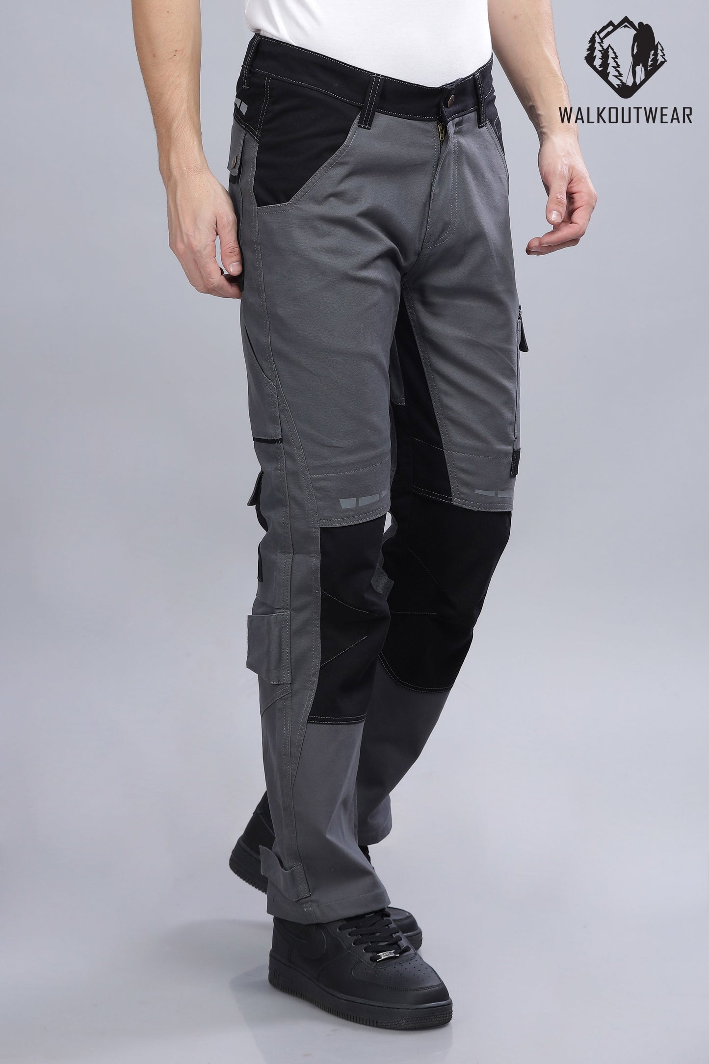 2.0 Premium Soldier-Wear Multi-Pocket Cargo (Grey-Black)