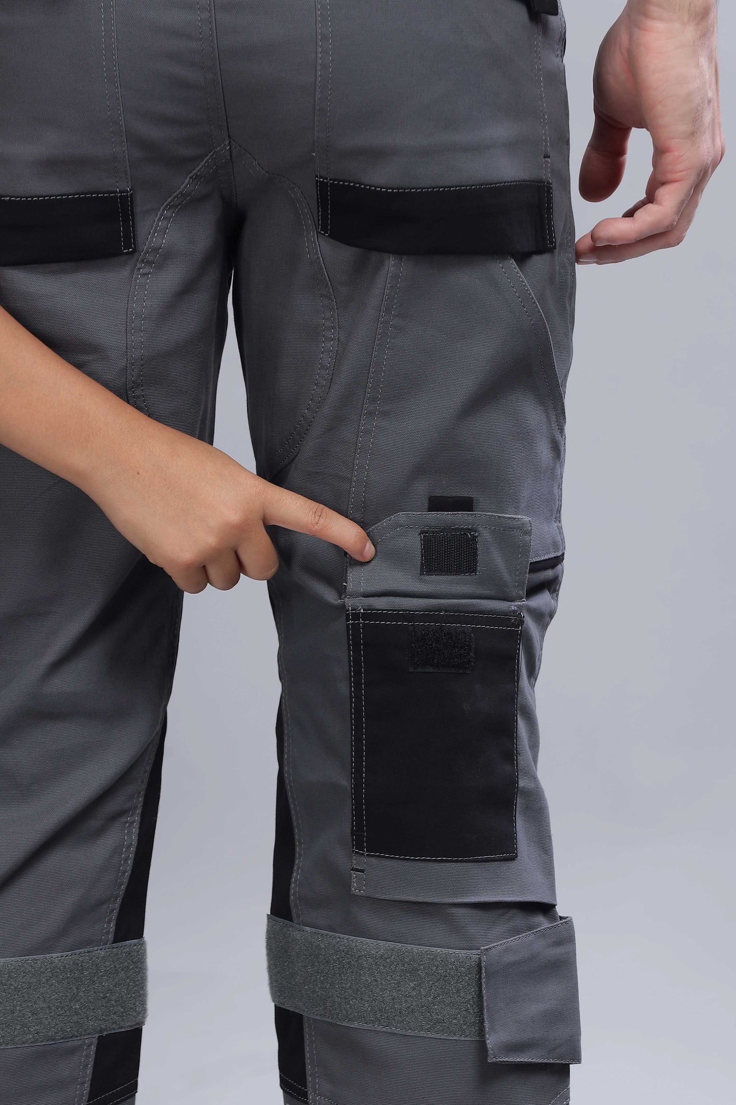 2.0 Premium Soldier-Wear Multi-Pocket Cargo (Grey-Black)