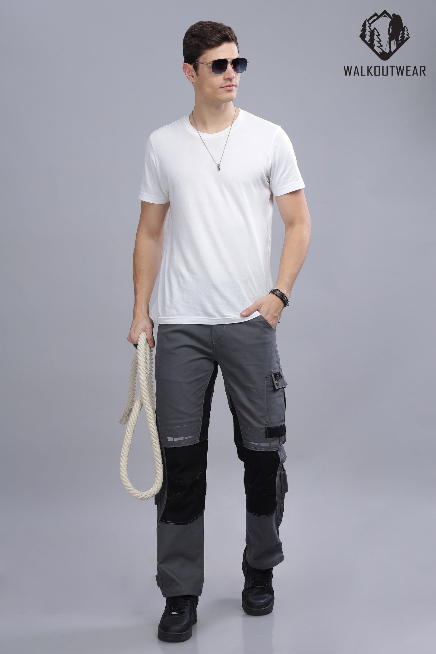 2.0 Premium Soldier-Wear Multi-Pocket Cargo (Grey-Black)