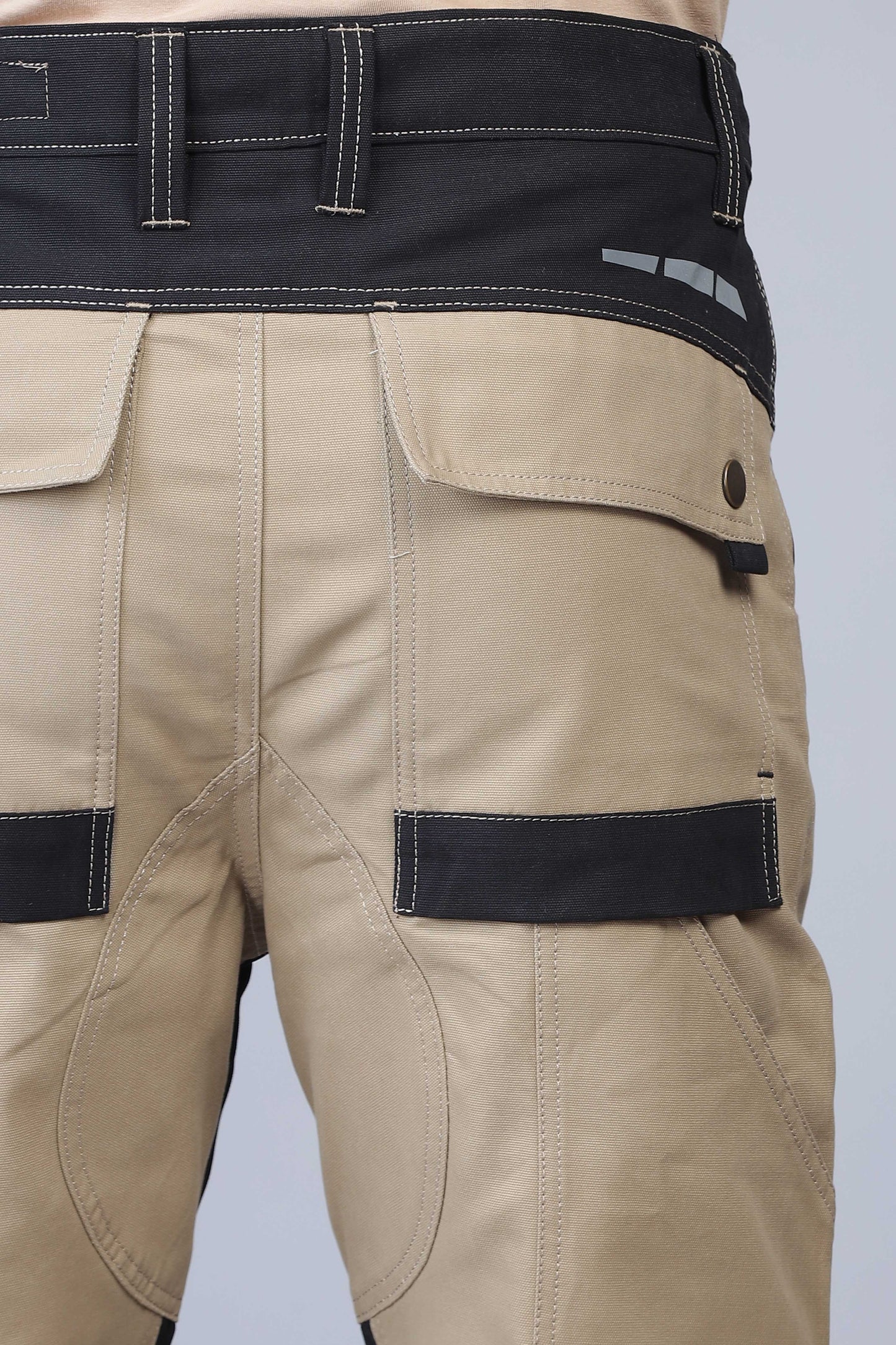 Premium Soldier-Wear Multi-Pocket Cargo (Beige-Black)