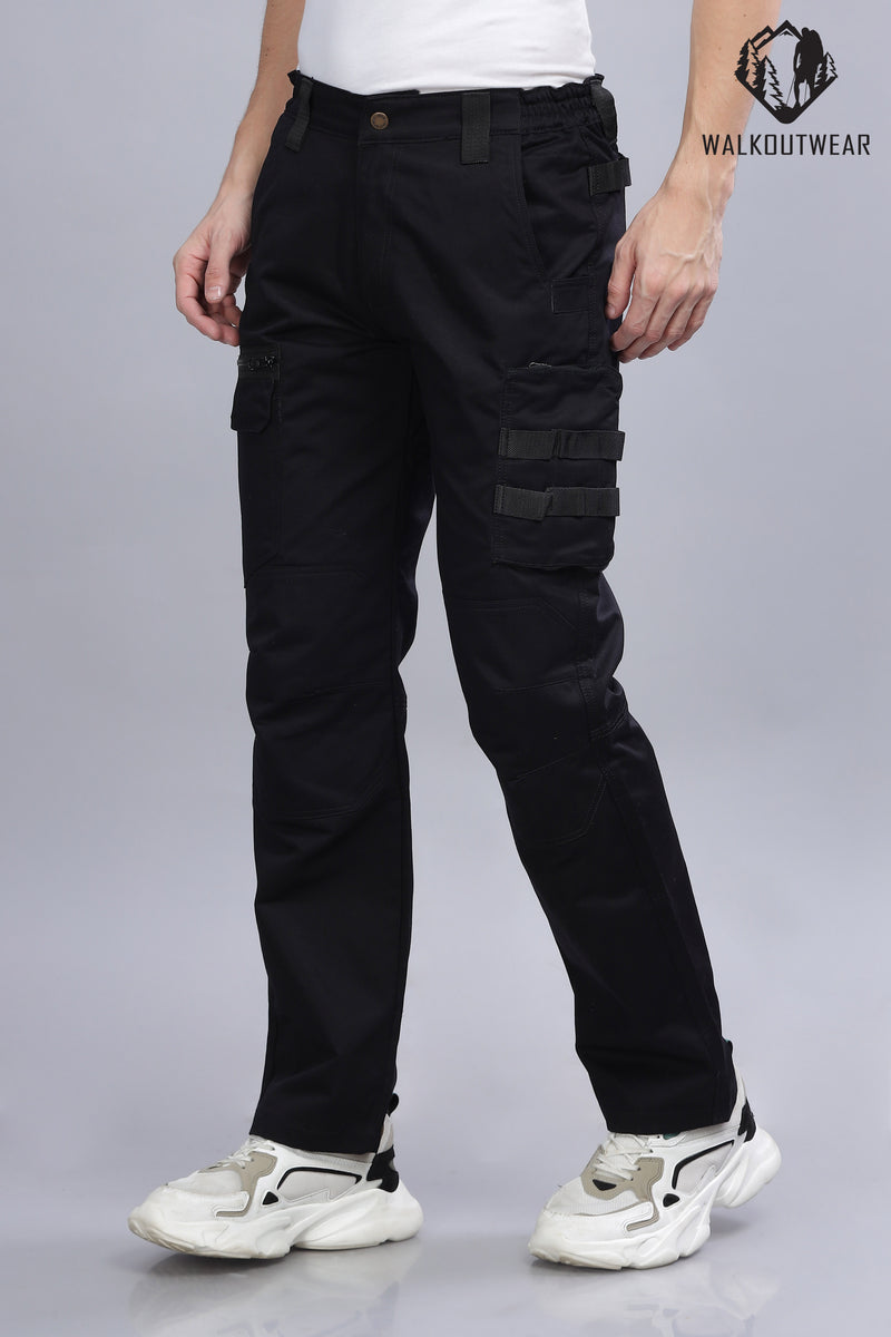 Boys cargo pants Black Brown color with 6 pockets Pack of-2