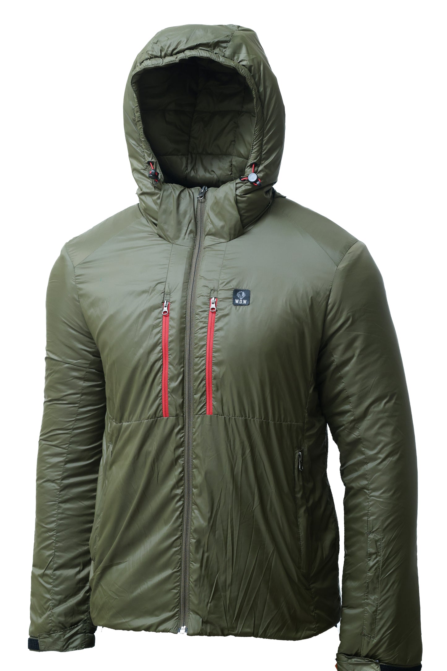 Waterproof Winter Jacket for Men – Shining Cell Jacket with Red Zip