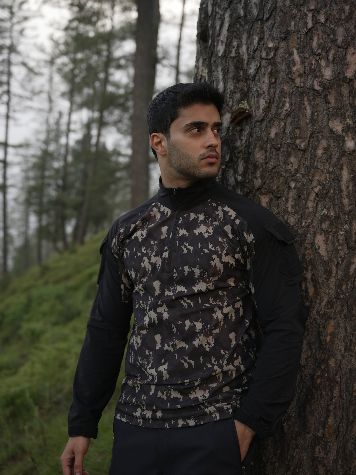 ARMY PRINT BLACK