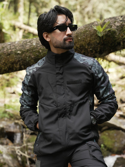 BLACK CAMO PRINT