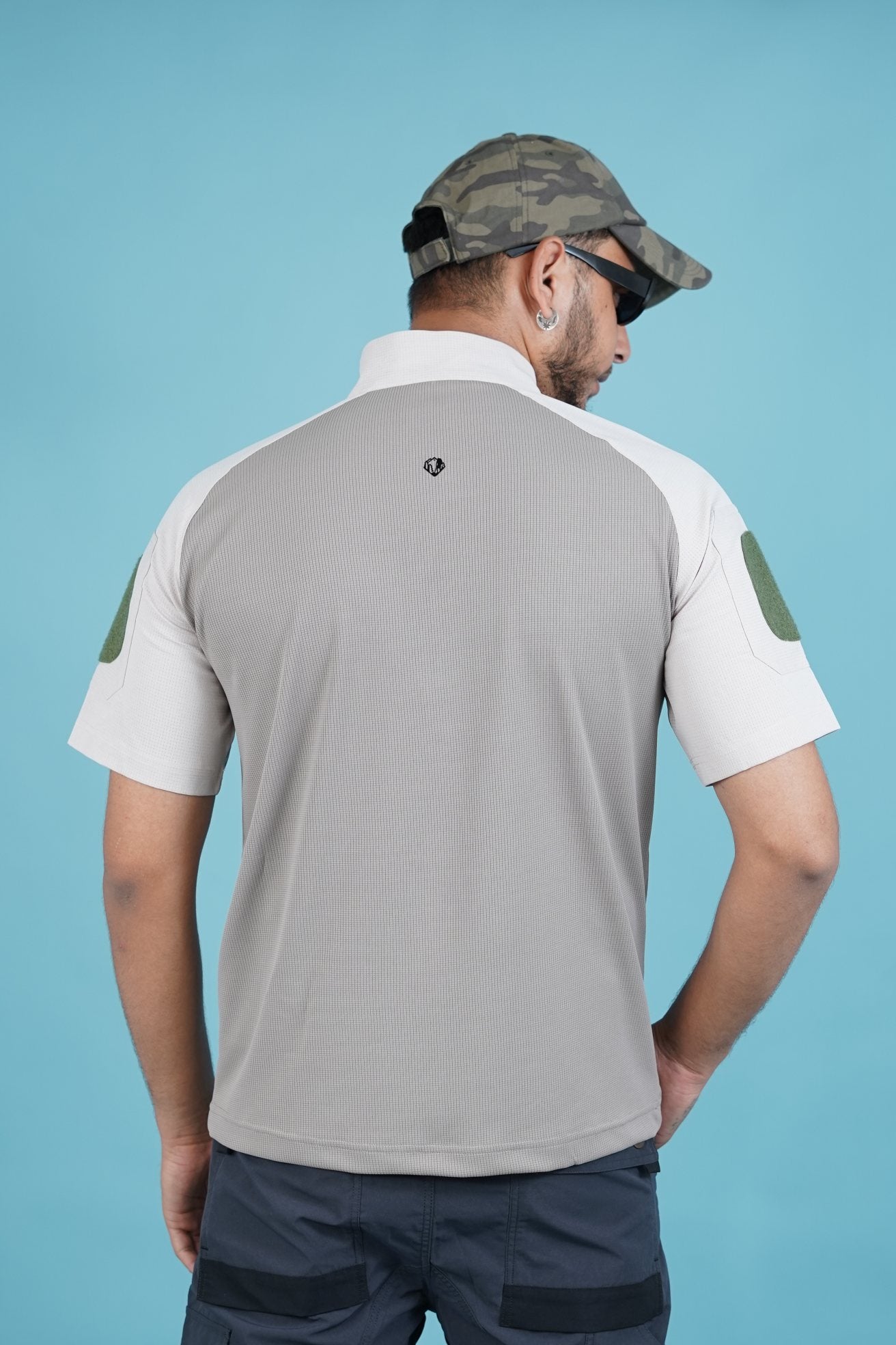 WOW MEN'S STYLISH HALF SLEEVE TACTICAL AEROGRID T-SHIRT ST-05