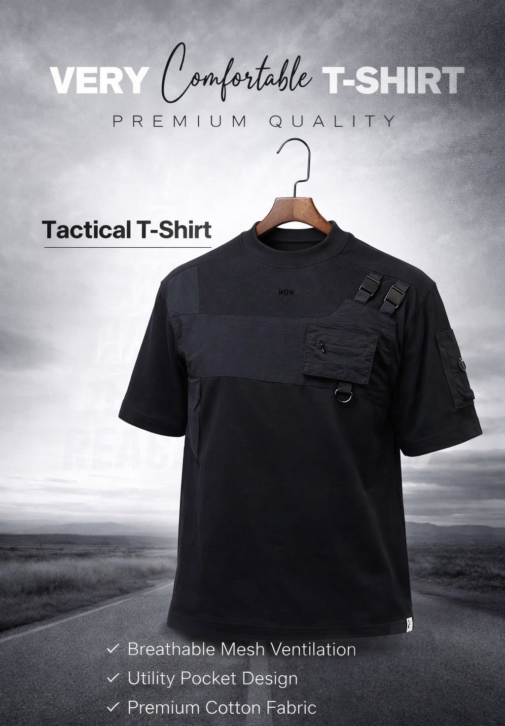 Tactical T-Shirt ST-T3 BLACK