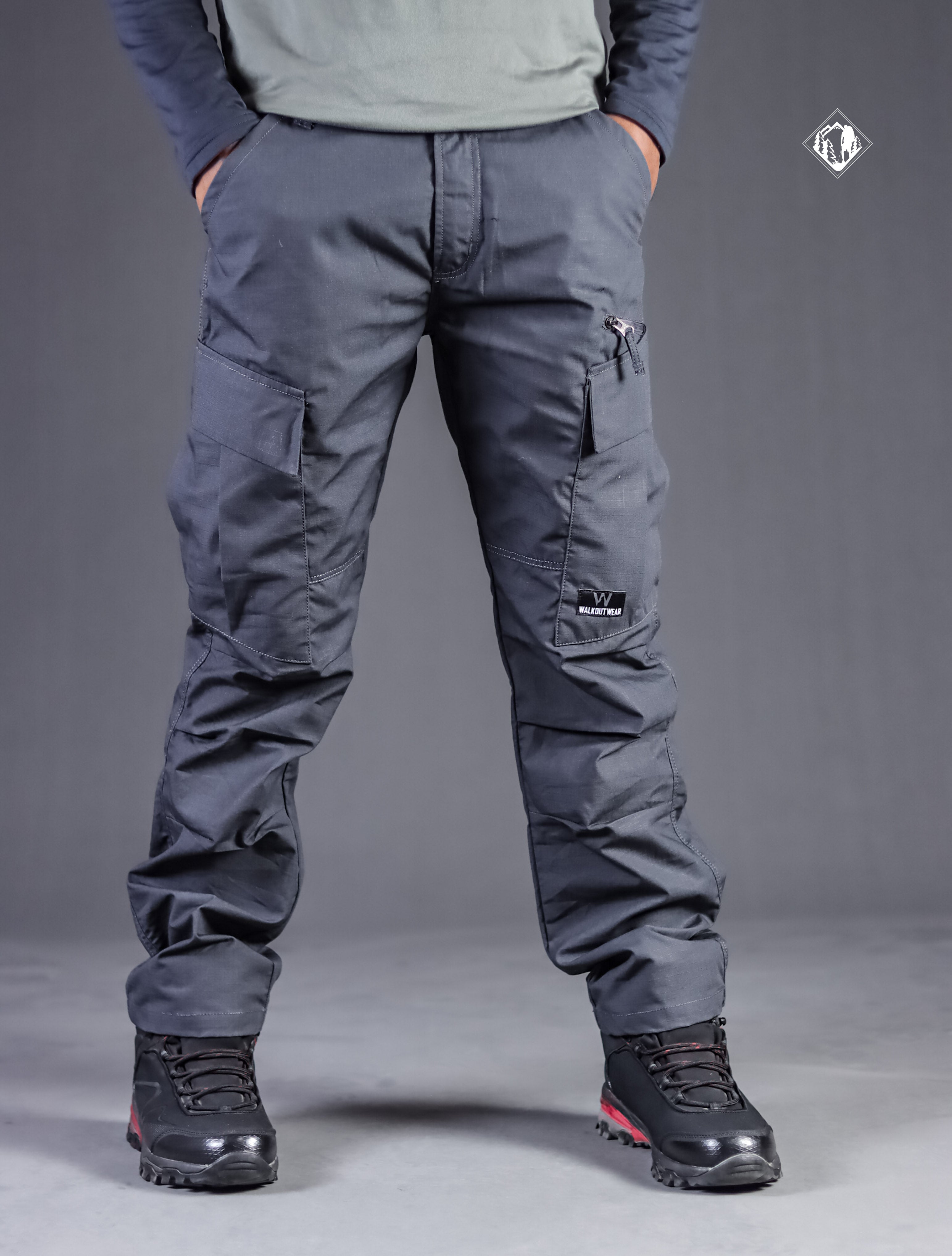 Herb Olive Stretch Cargo Pants