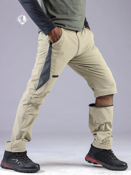 Mens Stretchable Pants for Hiking and Trekking with Detachable Lower   Tripole Gears