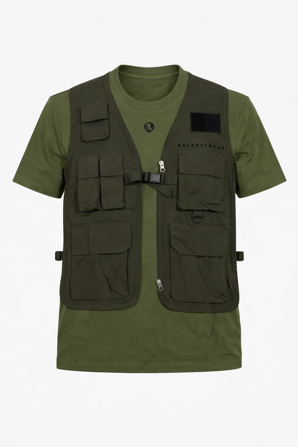 Tactical Utility Attached Vest T-Shir T1