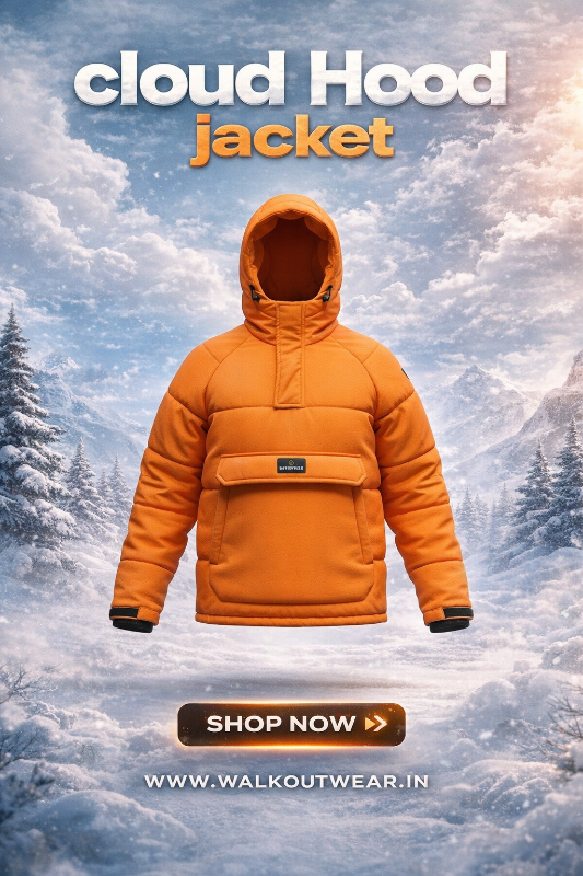 Cloud Hood Jacket – Korean Style Winter Puffer Jacket with High-Warmth Insulation & Oversized Pocket