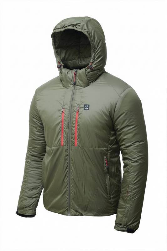 Waterproof Winter Jacket for Men – Shining Cell Jacket with Red Zip
