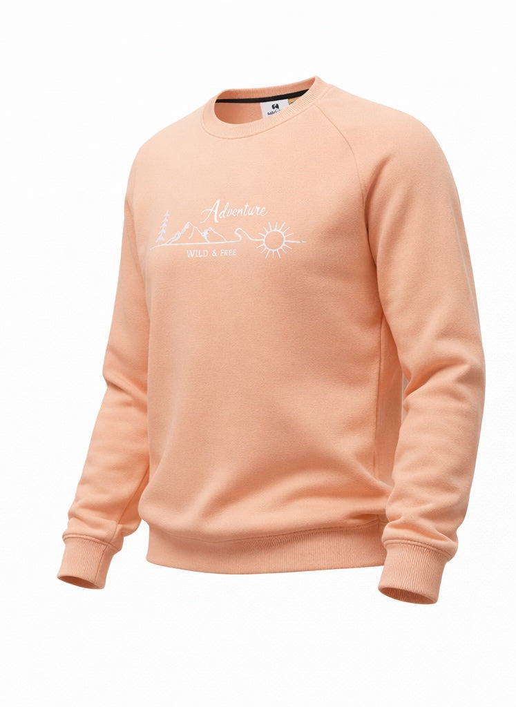 “adventure” Cotton Sweatshirt – Warm, Soft & Comfortable