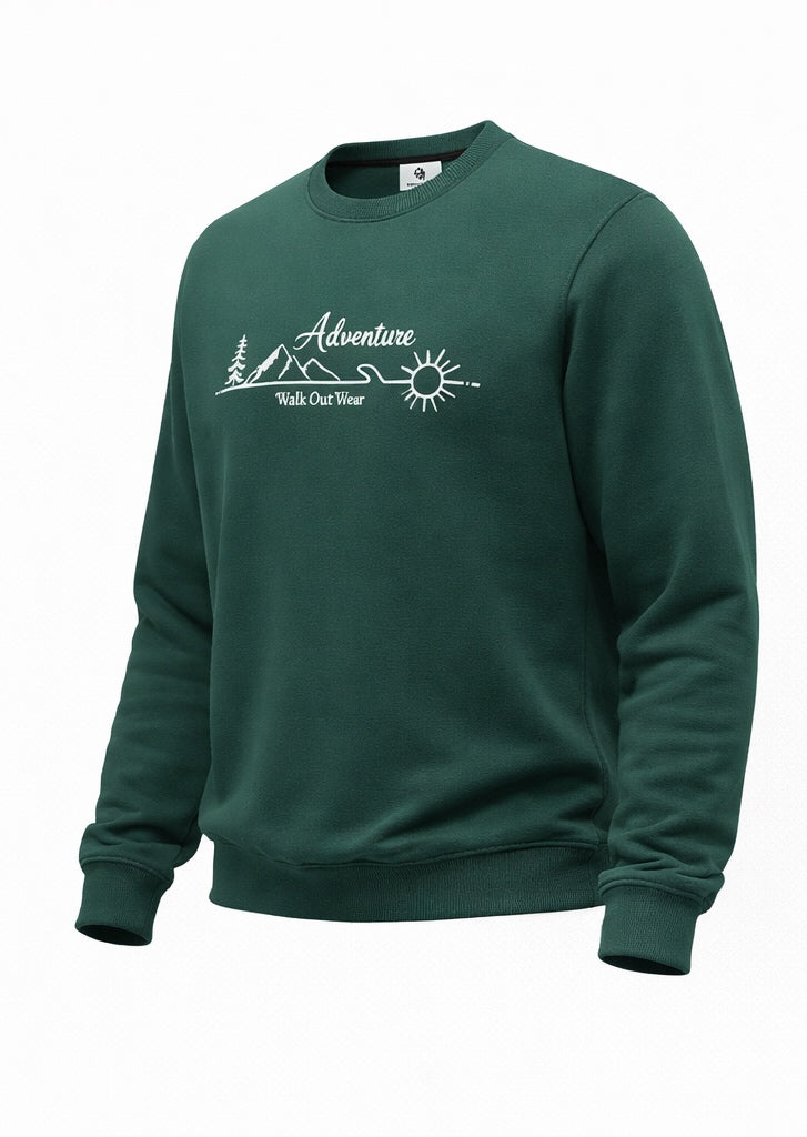 “adventure” Cotton Sweatshirt – Warm, Soft & Comfortable