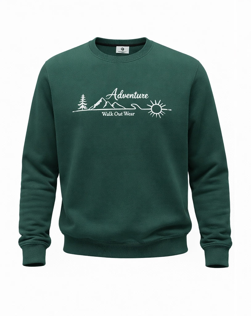 “adventure” Cotton Sweatshirt – Warm, Soft & Comfortable