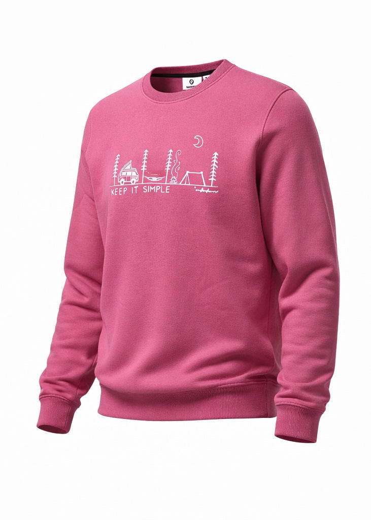 “Keep It Simple” Cotton Sweatshirt – Warm, Soft & Comfortable