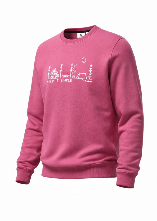 “Keep It Simple” Cotton Sweatshirt – Warm, Soft & Comfortable