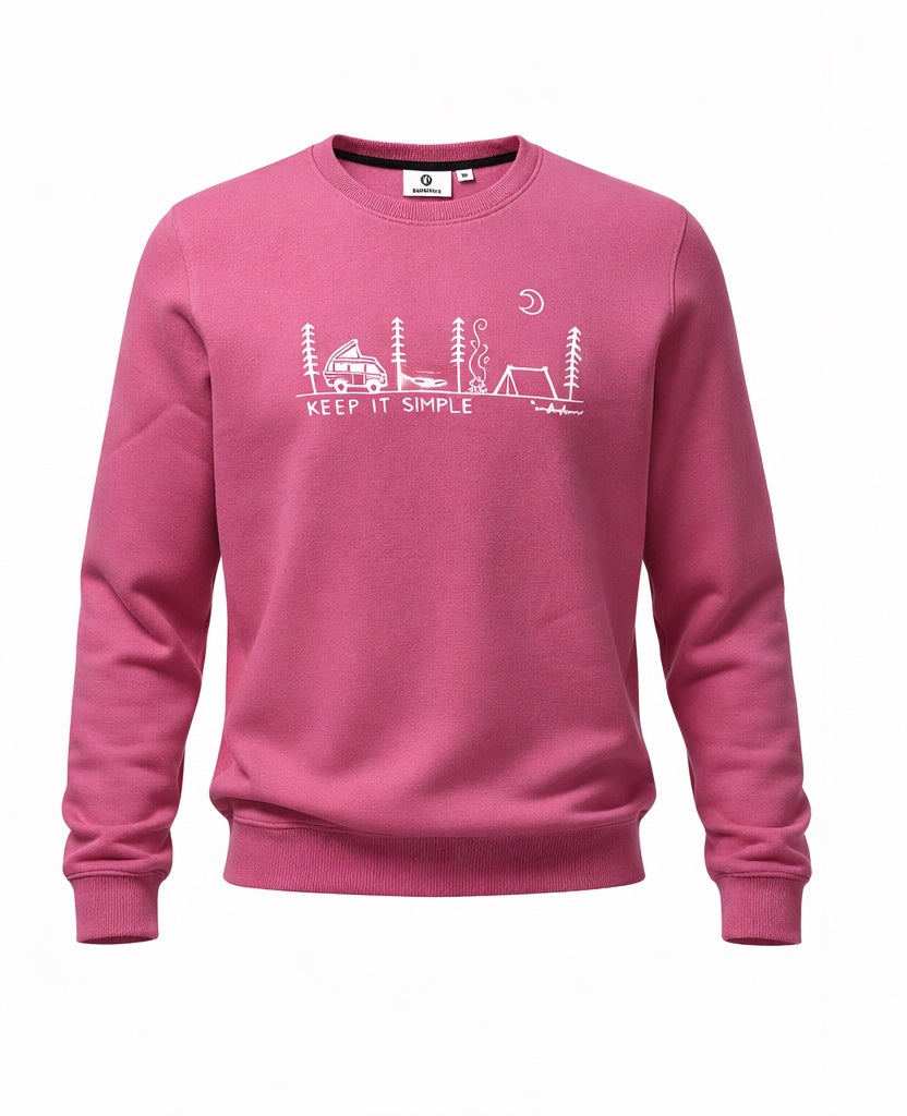 “Keep It Simple” Cotton Sweatshirt – Warm, Soft & Comfortable