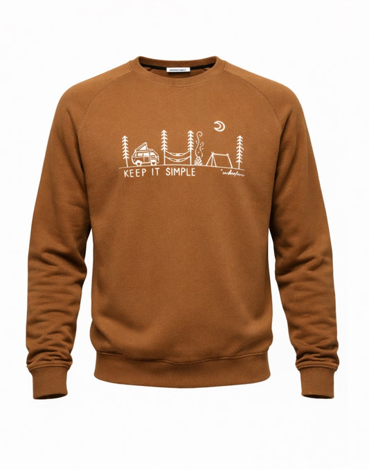 “Keep It Simple” Cotton Sweatshirt – Warm, Soft & Comfortable
