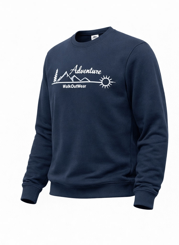 “adventure” Cotton Sweatshirt – Warm, Soft & Comfortable