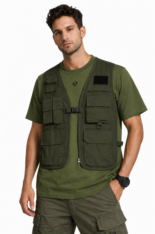 Tactical Utility Attached Vest T-Shir T1