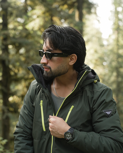 DARK OLIVE - NEON ZIP