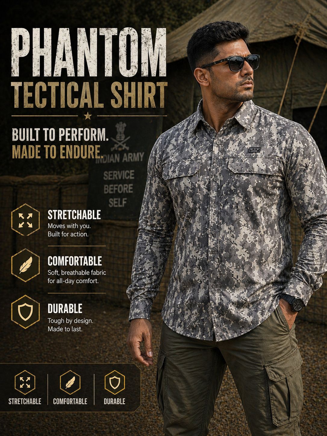 Phantom Camo Tactical Shirt
