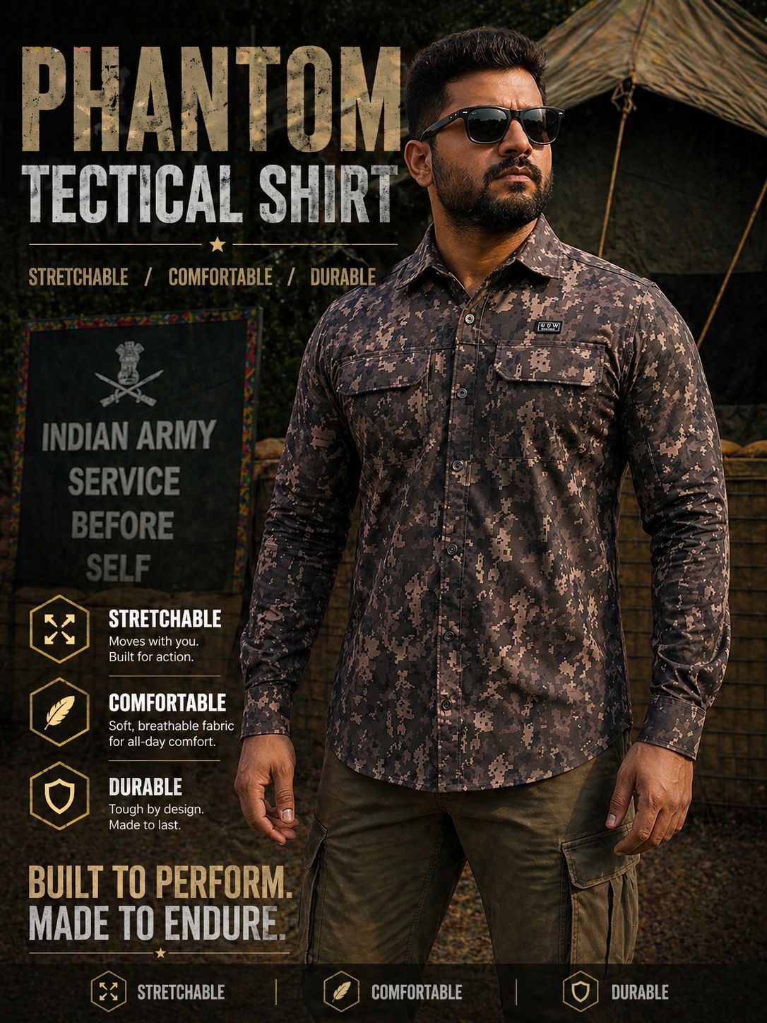 Phantom Camo Tactical Shirt