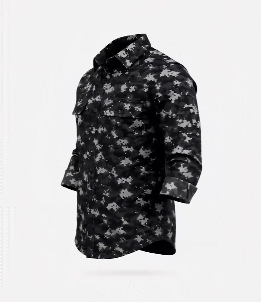 Rugged Fit Bravo Zone Men's CAMO Shirt- ST-04